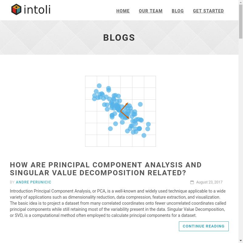 Intoli Blog Screenshot